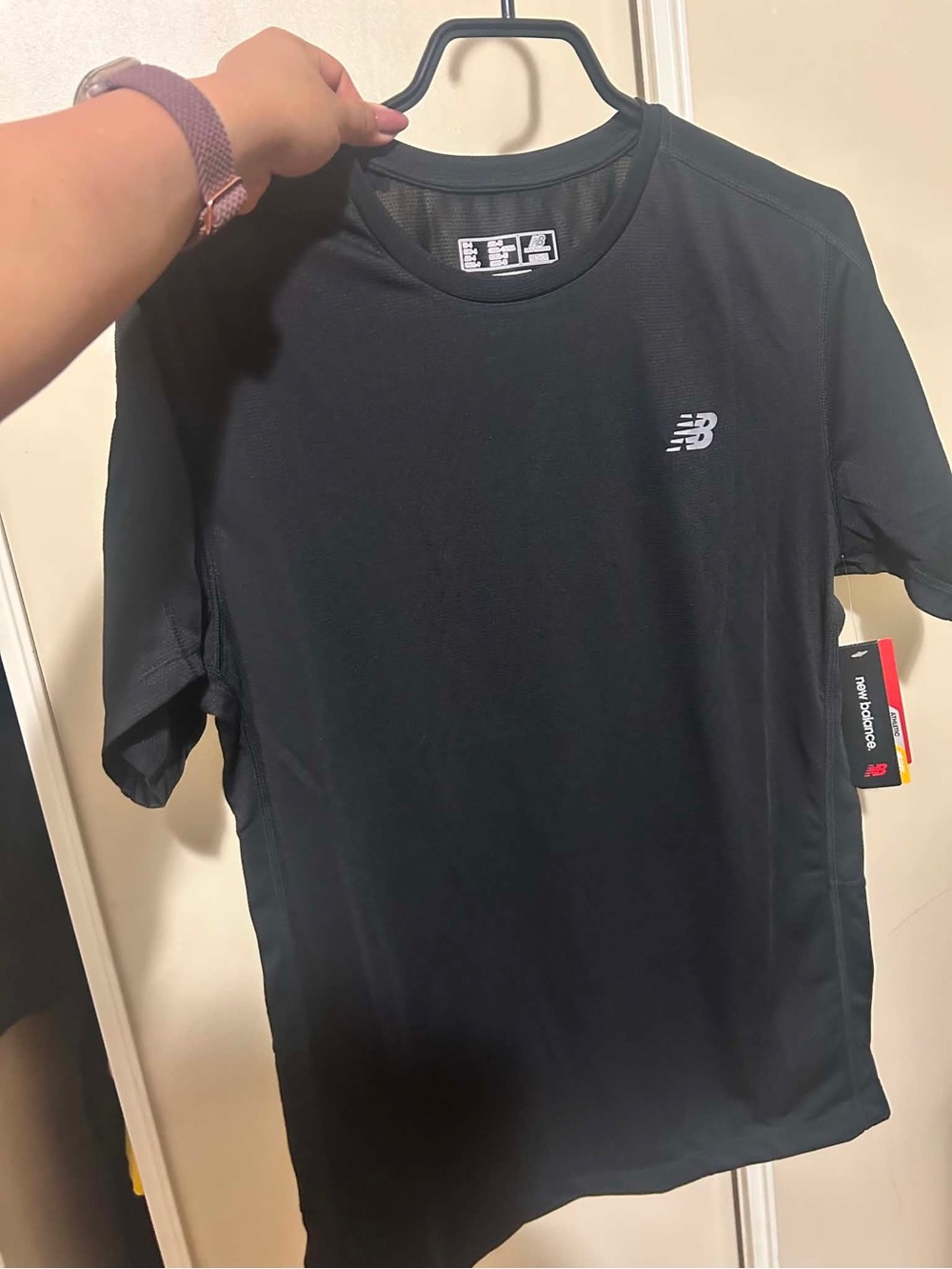 New Balance Black Short Sleeve Performance Tee